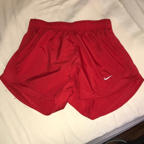 all red nike shorts
